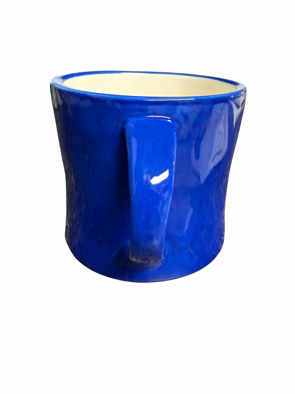 Anthropologie Hand Painted Monogram “G” Initial Blue Coffee Mug - Picture 2 of 6